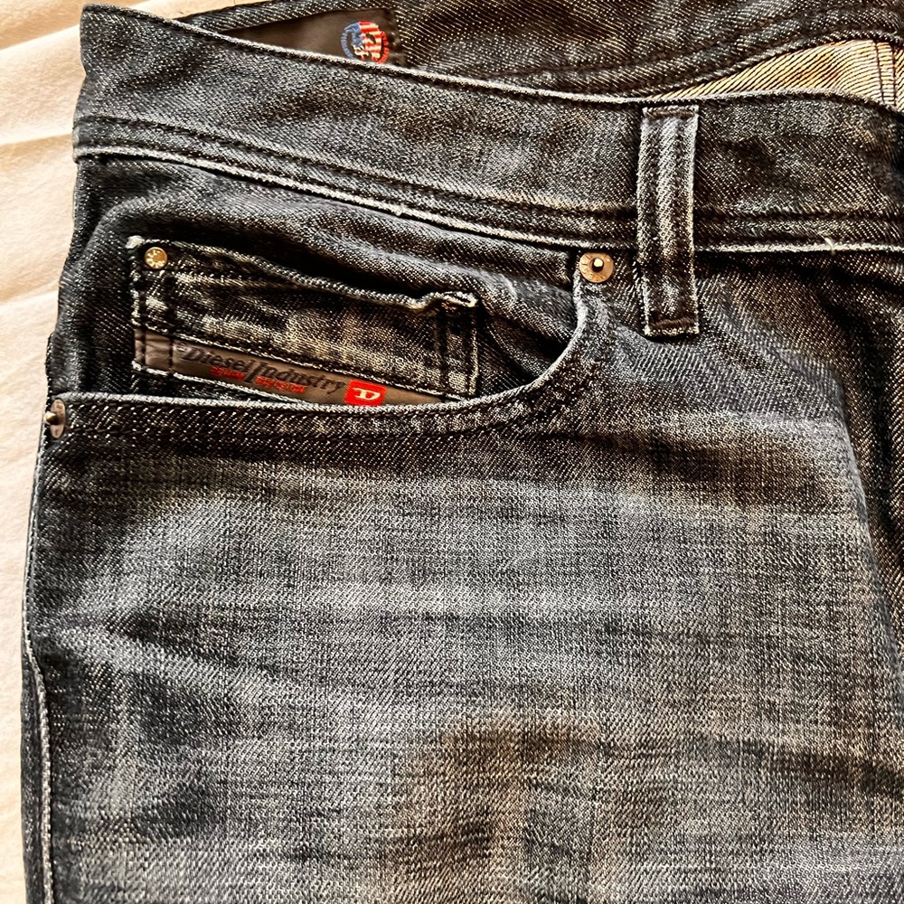Diesel Dark Gray Slim-Straight Jeans